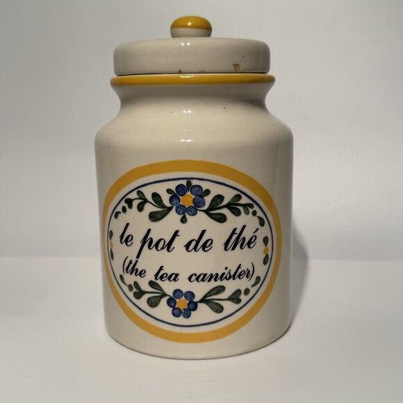 Vintage French The Tea Canister Marsten-Mandrajji for Sigma La Lecon de Francis - Picture 1 of 9